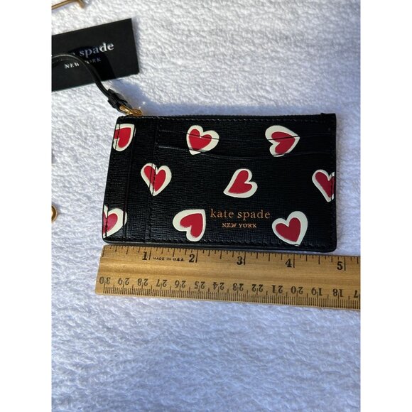 Kate Spade Morgan Stencil Hearts Card Case Wristlet Saffiano Leather KE351 - Picture 9 of 10